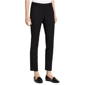 Theory Testra black wool cropped ankle dress pants size 4